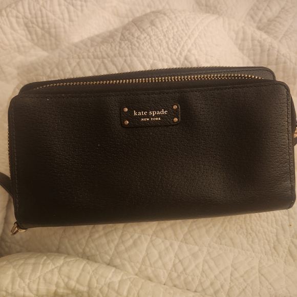 Kate Spade Black Leather Wallet - Picture 1 of 3